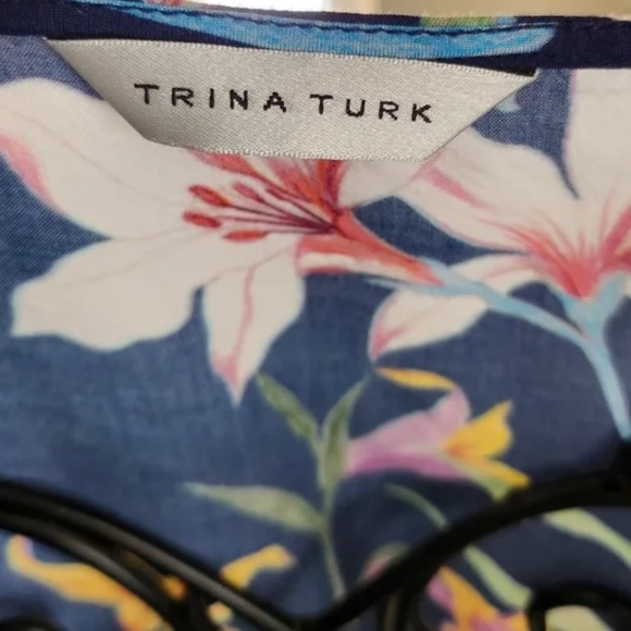 Trina Turk Blue Swim Coverup - Picture 4 of 6